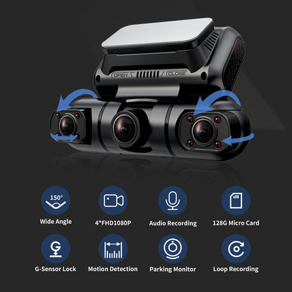 Hainatech 360 Quad Dash Cam
