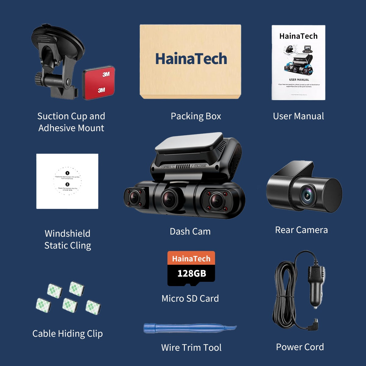 Hainatech 360 Quad Dash Cam